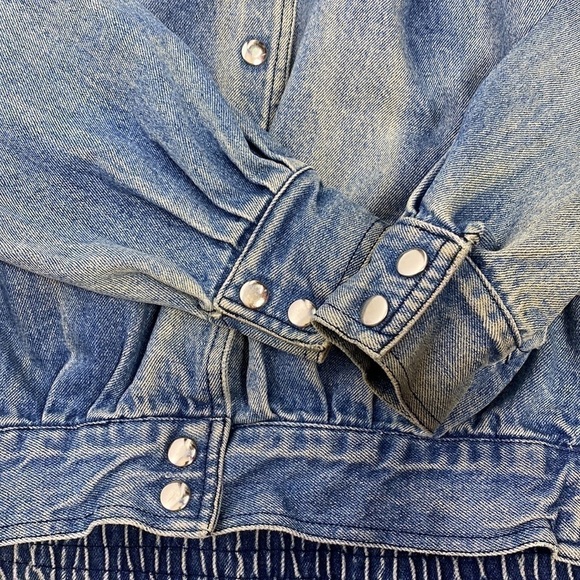 Vintage Daniel Pearl Snap Denim Jacket Size Large 1980's - Picture 4 of 4